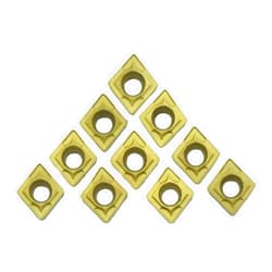 Mogankey CCMT060204 CNC Carbide Tips Inserts CCMT21.51 Carbide Insert Cutter Cutter Indexable Lathe Milling Inserts Turning Tools with Box 10 Pieces