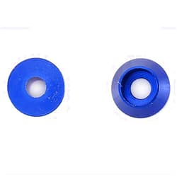 Liovns Mdingbao-Flat Washers Aluminum Washer M2 M2.5 M3 M4 Colourful Aluminum Alloy Anodized Cup Head Bolt Washers Gasket, 5Pcs, Corrosion and Durable (Color : Royal Blue, Inner Diameter : M2.5)