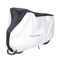 Hanmir Bike Cover,Waterproof Outdoor Bicycle Cover Anti Dust Rain Snow UV, Bike Rain Cover for Mountain, Road & Heavy Duty Bikes with Lock Holes & Storage Bag