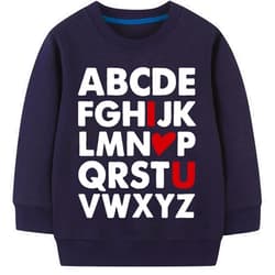 Sineeko Toddler Boys Girls Valentine's Sweatshirt Unisex Shirts Funny Love Heart Kids Pollover Tops 2-7 Years