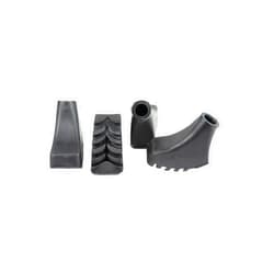 Mons Peak IX Trekking Hiking Nordic Walking Sticks Poles Cane Rubber Tips (4-Pack) Replacement Tip Protectors with Traction Grip Treads