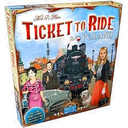 Days of Wonder Ticket to Ride Poland Board Game Expansion - Train Route-Building Strategy Game, Fun Family Game for Kids & Adults, Ages 8+, 2-4 Players, 30-60 Minute Playtime, Made by Days of Wonder