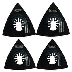 XXGO 4 Pcs 3.5 Inch 90mm Triangular Hook & Loop Oscillating Multi Tool Sanding Pads No.XG9004