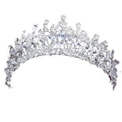 NatTco Tiara，princess crown，Wedding Tiara PrincessWomen Crown Headwear Bride Wedding Tiara Bridal Headdress Princess Crown Wedding Hair Accessories