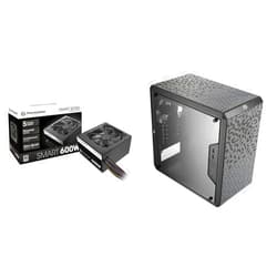 Cooler Master MasterBox Q300L Micro-ATX Tower with Magnetic Design Dust Filter & Thermaltake Smart 600W ATX 12V V2.3/EPS 12V 80 Plus Certified Active PFC Power Supply PS-SPD-0600NPCWUS-W