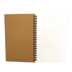 ZAYOIZY Kraft Paper Sketch Pad Unlined Sketchbook Spiral Bound Notebook Blank Sketching Book for Doodling Drawing Painting Use
