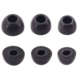 ALXCD Foam Eartips Compatible with Skullcandy Sesh Evo Indy Earbuds, SML 3 Sizes 3 Pairs Soft Memory Foam Ear Tips Earbuds Foam Tips, Compatible with Skullcandy Earbuds Sesh Evo Indy Evo, Black SML