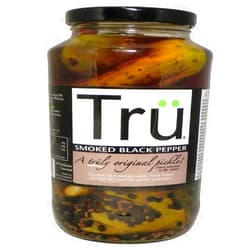 Tru Pickles 6010530 24 oz Smoked Black Pepper Pickles Jar - Pack of 6