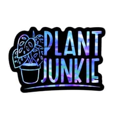 Handmade Plant Junkie Plant Mom Sticker
