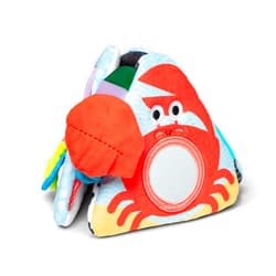 Melissa & Doug Ocean Tummy Time Triangle Infant Baby Toy, Soft Sensory Toy with Textures, Mirror, for Newborns to Ages 6 Months