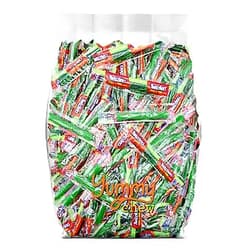 Yummy Chew Twizzlers Pull ‘N’ Peel Green Apple Flavored Fun Size Chewy Candy, Individually Wrapped, Bulk Pack – 2lbs.