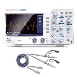 HANMATEK 110mhz Bandwidth DOS1102 Digital Oscilloscope with 2 Channels and Screen 7 inch / 18 cm, TFT-LCD Display, Portable Professional Oscilloscope Kit with 500 MS/s *2 Sampling Rate