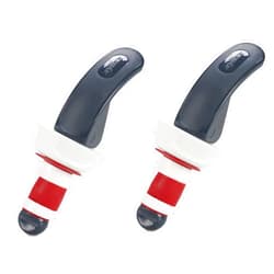 Zyliss Wine & Champagne Bottle Stoppers - Leak-Proof Seal - Easy Lock Handle & Sleek Modern Design - Essential Wine Accessories and Perfect Wine Gifts - Set of 2