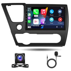 Hikity 2GB+64GB for Honda Civic 2013-2017 Android 13 Car Stereo with Wireless Apple Carplay Android Auto, 9 inch Touchscreen for Honda Civic Car Radio Support GPS Navigation WiFi BT HiFi FM EQ