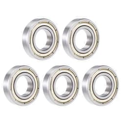 uxcell 6901ZZ Deep Groove Ball Bearing 12x24x6mm Double Shielded Chrome Steel Bearings 5Pcs