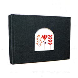 Holoary Photo Album 4x6, Picture Album Holds 36 Horizontal Photos, Linen Fabric Cover Small Picture Book for Photos with Front Window, 36 Pages, Mini Brag Photo Books for Family Weddings (Black)