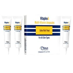 Dinur Cosmetics VitaplexA Multi-Vitamin Ampoules Extra Rich Treatment, 3 Ampoules .5 oz. 15 ml.