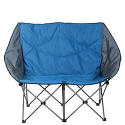 ALPHA CAMP Oversized Camping Chair Double Folding Chair Heavy Duty Loveseat Camp Chair 2 Person Support 450 LBS for Adults Outdoor