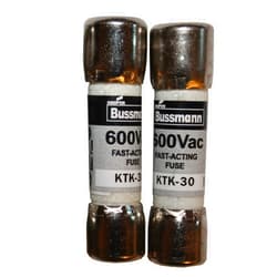 QSU KTK-30 Fast Acting Limitron Fuse 600 VAC 30A (2 Pack) QSU