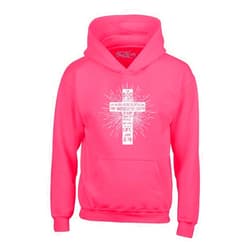 shop4ever John 3:16 Bible Verse Cross Hoodie Sweatshirts