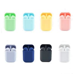 Wittily Wireless Earphones, Bluetooth 5 Headphones with Noise Cancellation Mic, 25H Playtime, Waterproof HiFi Stereo Wireless Earbuds Headphones for iPhone and Android (Gray)