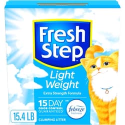 Fresh Step Light Weight Clumping Litter, Extra Strength Formula With Febreze Freshness, 15.4 lb. Box