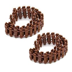 AUEAR, 2 Pack 35 Inch Long Mini Fairy Garden Fence Wood Ornament Wooden Decorative Picket Fence for DIY Crafts Project (Brown, 2-Pack)