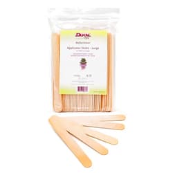Dukal Large Wooden Wax Sticks - Body Hair Removal Applicator for Waxing, ¾” x 6” (Pack of 100)