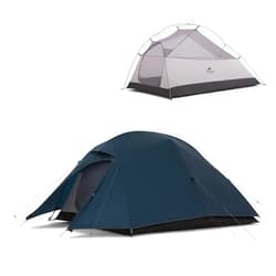 Naturehike Cloud-Up 3 Person Lightweight Backpacking Tent with Footprint - 3 Season Free Standing Dome Camping Hiking Waterproof Backpack Tents