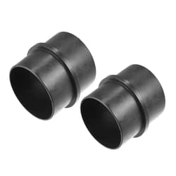 A ABSOPRO Car Air Ducting Connector Straight Air Heater Duct Joiner Connector Pipe 2.95'' 75mm OD Black (Set of 2)
