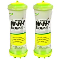 RESCUE! WHY Trap for Wasps, Hornets, & Yellowjackets – Hanging Outdoor Trap - 2 Traps