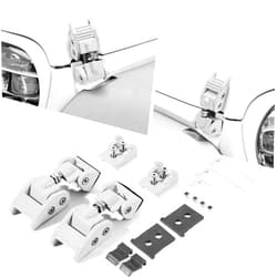STANVEE Hood Latch Aluminum Hood Latch Compatible with Jeep Wrangler JK/JKU 2007-2017, JL/JLU 2018-2022 and Jeep Gladiator 2020-2022 (Silver)