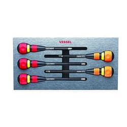VESSEL BALL GRIP Ratchet Screwdriver (5PC. Set in EVA FOAM #1)