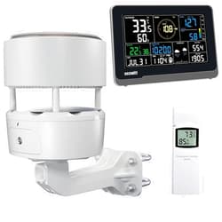 ECOWITT Weather Station Kit, Includes WS3900 Indoor Display Console, WS85 Outdoor Sensor Array and WN32 Outdoor Thermometer&Hygrometer Sensor, IOT Function, 915 MHz