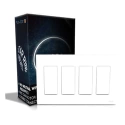 MOES Zigbee Smart Switch 4 Gang, No Neutral Wire Required, Inteligente Single Pole Light Switches, Work with Alexa Google Assistant, Remote Control, Require MOES Zigbee Hub