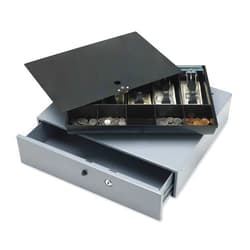 Sparco Removable Tray Cash Drawer,GRAY,3-3/4