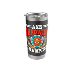 Cool Axe Throwing Sport Apparel Axe Throwing Champion Hatchet Thrower Target Stainless Steel Insulated Tumbler