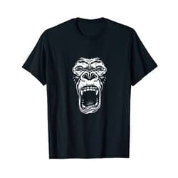 Male Gorilla Gorilla head - Gorilla male - Monkey Ringleader - Primate T-Shirt