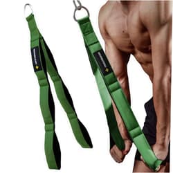 M MANUEKLEAR MANUEKLEAR Tricep Rope Cable Attachment Handles, Greater Range of Motion, Tricep Pull Down Rope for Push Downs, Crunches, Facepulls for Professional Gym