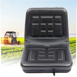 SanBouSi High Back Tractor Seat Universal Lawn and Garden Mower Tractors Suspension Seat, Adjustable Front & Rear Movement, Drainage Holes, Replacement and Compatible Lawn Mower Digger Black