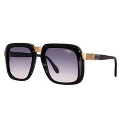 Cazal 616 001SG Black Gray Gradient Vintage Sunglasses 56 mm