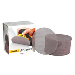 Mirka Abranet Net Disc / 6 inch/Grit 80 / Sandpaper Sanding Discs Hook and Loop/Dust-Free Sanding / 50 pcs / ‎9A-241-080