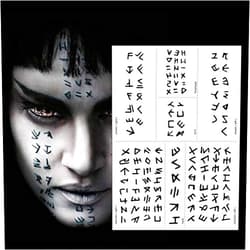 Greae The Mummy Halloween Scary Face Tattoo Temporary 3 Sheets Realistics Make Up For Costume Parties