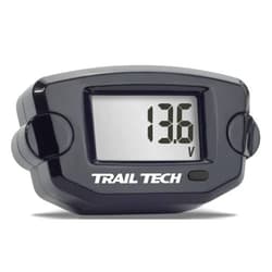 Trail Tech 742-V00-BL TTO Digital Voltage Gauge Meter Surface Mount