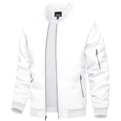 TACVASEN Men's Bomber Jacket Lightweight Casual Spring Fall Windbreaker Zip Up Coat with Pocket