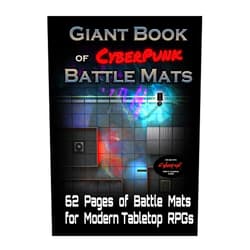 Loke BattleMats Loke Giant Book of Cyberpunk Battle Mats , Red