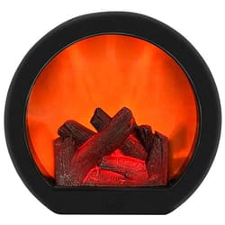 Cricia LED Desk Stove with Realistic Flame Simulation - Decorative Fireplace Lamp