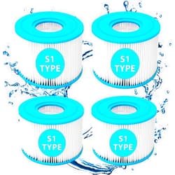 IFANM 4 Pack Type S1 Spa Filters for All Intex PureSpa 28429E, 28403E, 28407E, 28443E, 28453E, 28421E, 28423E, 28413E, and 28453E, 11692, SB-h10, JPC01 Swimming Pool Pump