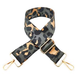 TUIRAOTN Wide Shoulder Strap for Bag, Adjustable Replacement Belt Crossbody Handbag Purse Strap (Dark Grey Leopard, 5cm)