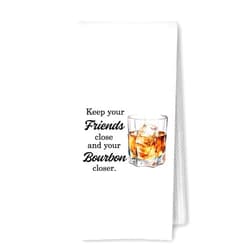 ArtisaEura Bourbon Gifts Kitchen Towels, Bourbon Gifts for Men Women Dish Tea Bar Towels for Kitchen Bar Cart Decor, Whisky Lover Gift Decorative Hand Towels, 16x24 Inches